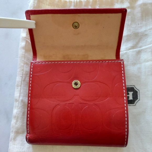 Coach Embossed Leather Wallet - Picture 5 of 10